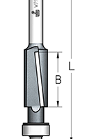 Фреза WPW FSG1272 D12,7 B25 Z2 обгонная чистовая антиклей хвостовик 12