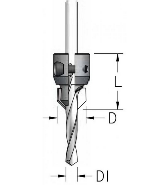 Зенковка WPW ACM6010D регулируемая  D21,5÷25 для сверел 6÷10 со сверлом плавная спираль