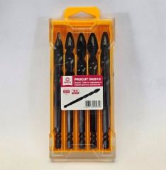 Сверло 12мм (набор 5шт) по керамике и керамограниту усиленное PROCUT 502012