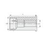 Цанга-втулка SC25-12