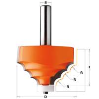 СМТ Фреза по иск.камню мультипрофильная (нижн. подш.картридж) S=12 D=66,7x41,3 R=7,93