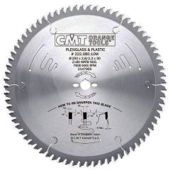 Диск пильный 250x30x2,8/2,2 -3° MATB Z=80 CMT 222.080.10M