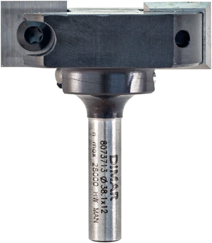 Фреза Dimar 8073713 выравнивание ЭКОНОМ сменные ножи D38,1x12 L42,8 Z2 хвостовик 6