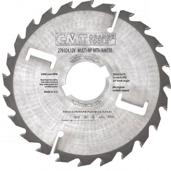 Диск пильный 250x80x2,7/1,8 18° 10° ATB Z=20+4 CMT 280.020.10W