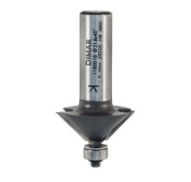 Фреза Dimar 1181009 фаска угловая 30° D34,9x20,6 L71 подшипник, хвостовик 12 (L1-71 мм, L2-20.6 мм, D1-34.9 мм, D2-12 мм)