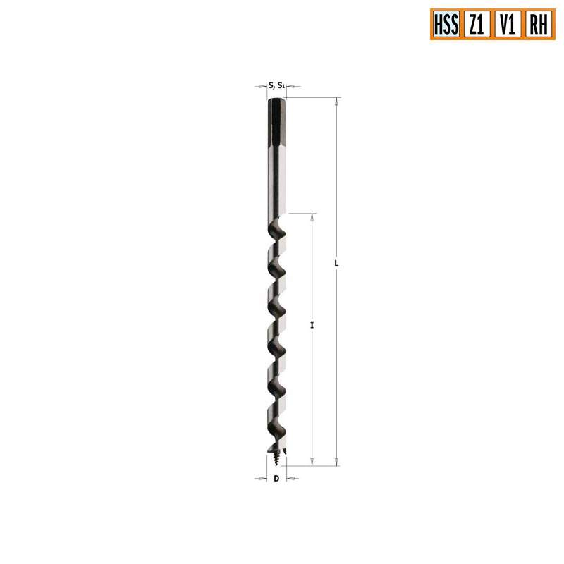 Сверло HS 10x155x230 Z=1+1 S=HEX RH CMT 542.100.51