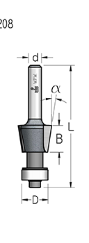 Фреза WPW SL20803 для вставки деталей в профили Z2 B12 хвостовик 6