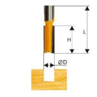 Фреза пазовая прямая ф16х51мм хв. 12мм Энкор 46029
