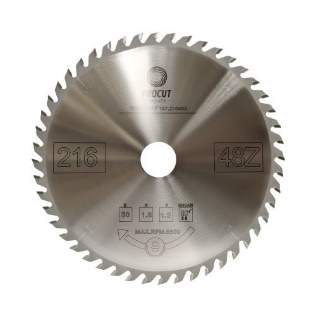 Пила торцовочная с тонким пропилом 254x30x2.4/1.6 Z=48 PROCUT 797.2543048A