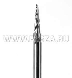 Фреза Greentools 2.2-6x7x57 Z2 RH R1.1 (L1-57 мм, L2-7 мм, D1-2.2 мм, D2-6 мм)