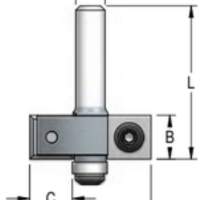 Фреза WPW EM21278 четверть 12,7 мм сменные ножи D35 B12 Z2 хвостовик 12.7